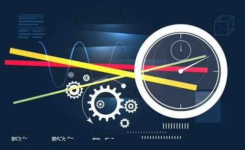 Technology Performance Abstract - Illustration Stock Illustration
