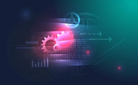 Technology Performance Abstract - Illustration Stock Illustration