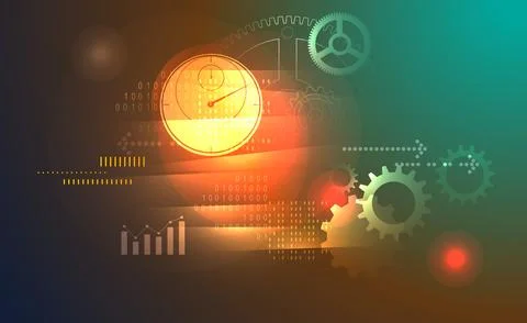 Technology Performance Abstract - Illustration Illustrazione stock