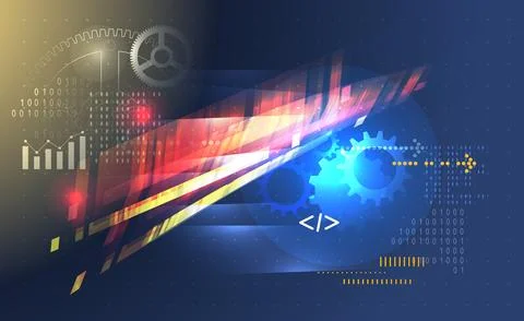 Technology Performance Abstract - Illustration Stock Illustration