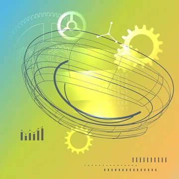 Technology Performance Abstract - Illustration Stock Illustration