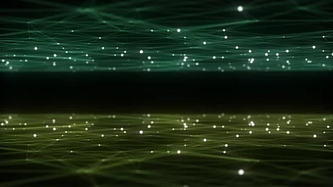 Technology perspective grid background. Digital space wireframe landscape. Stock-Footage 297956086