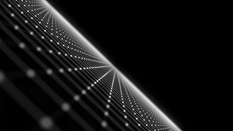 Technology perspective grid background. Digital space wireframe landscape. Video stock 314111683