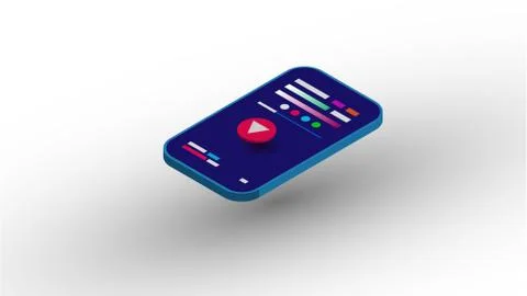 Technology phone background ilustration design Stock Illustration