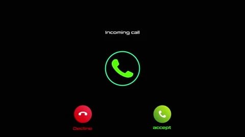 Technology phone calling animation. Incoming call, phone calling. vd 1861 Stock Footage 196581396