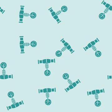 Technology pipeline glyph seamless pattern Stock Illustration