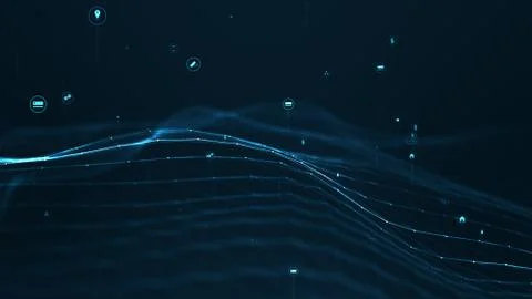 Technology plexus network concept. Stock Illustration