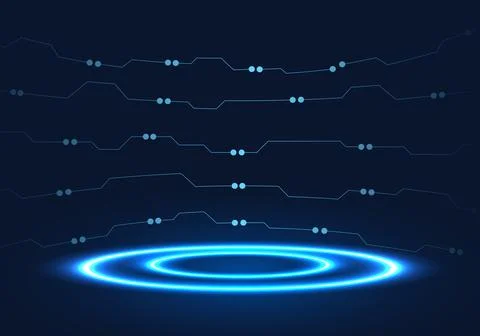 Technology podium Stockillustratie