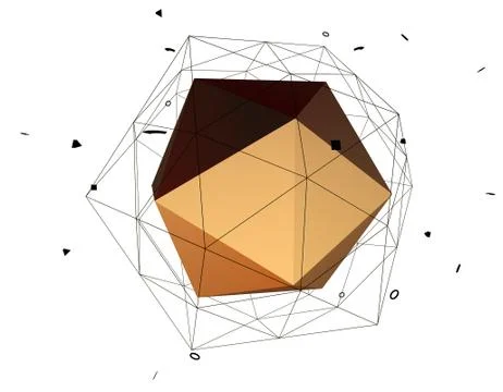 Technology polygon satellite, data transmission and storage Illustrazione stock