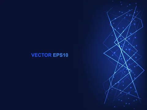 Technology polygonal vertical concept blue background. 스톡 일러스트
