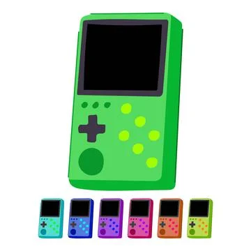Technology portable gaming device vector cartoon graphic Stock-Illustration