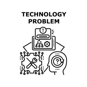 Technology problem icon vector illustration Stock Illustration