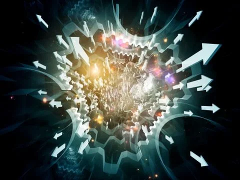 Technology process Stock Illustration