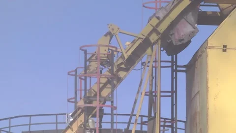 Technology for the production of asphalt concrete. Video stock 106775926