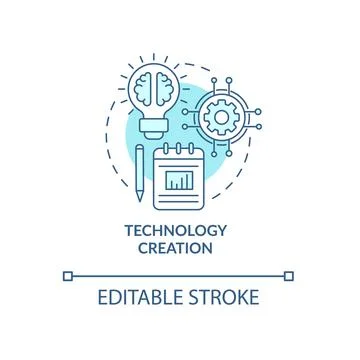Technology production concept icon イラスト素材