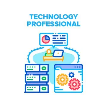 Technology Professional Tool Vector Concept Color 스톡 일러스트