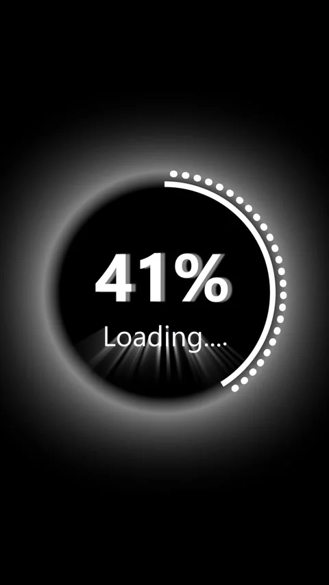 Technology progress circle animation with sleek digital interface and dark .. Stock Footage 341613502