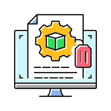 Technology prototype research development color icon vector illustration Stock Illustration
