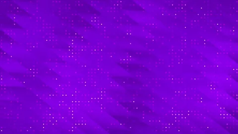 Technology purple background, blink white dot, 3D wavy line diagonal stripe 库存影片 297959591