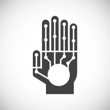 Technology related icon on background for graphic and web design. Simple Stock Illustration