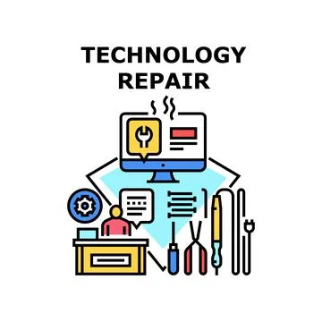 Technology repair icon vector illustration 스톡 일러스트