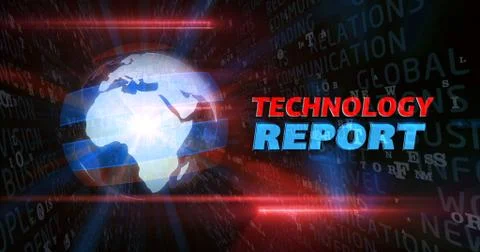 Technology report graphics Stock Illustration