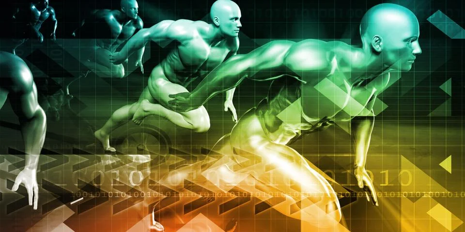 Technology Research Stock Illustration