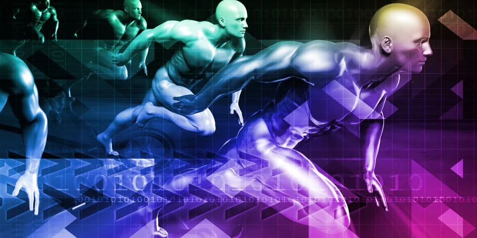 Technology Research Stock Illustration