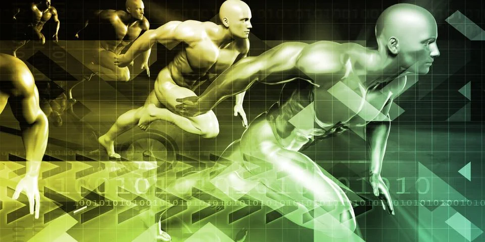 Technology Research Stock Illustration