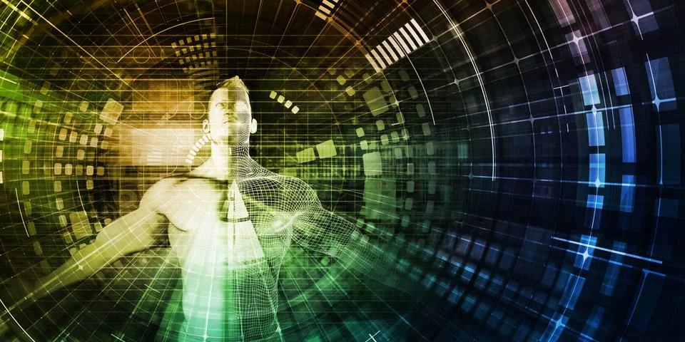 Technology Research Stock Illustration