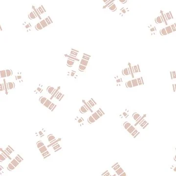 Technology rfid for access glyph seamless pattern Stock Illustration
