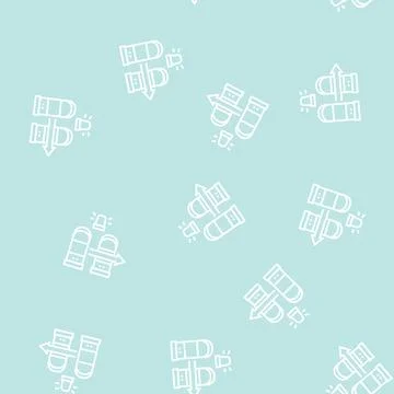 Technology rfid for access line seamless pattern Stock Illustration