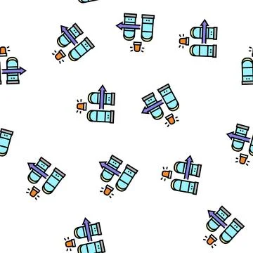 Technology rfid for access vector seamless pattern Illustrazione stock