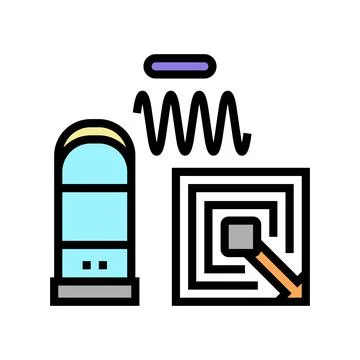 Technology of rfid color icon vector illustration Stock Illustration