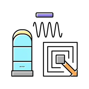 Technology of rfid color icon vector illustration Stock Illustration
