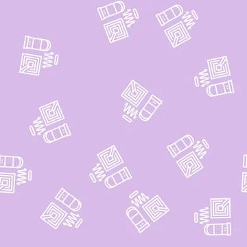 Technology of rfid line seamless pattern 스톡 일러스트