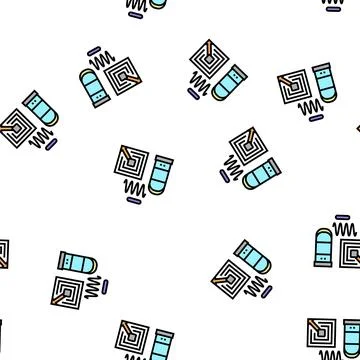 Technology of rfid vector seamless pattern Stock Illustration