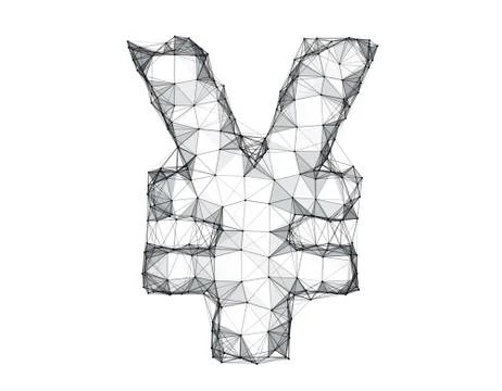 Technology RMB line texture, internet data transmission Stock Illustration