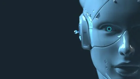 Technology robot sai fi robots 3d render 스톡 사진
