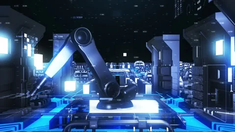 Technology Robotic Arm Stock Footage 333771233