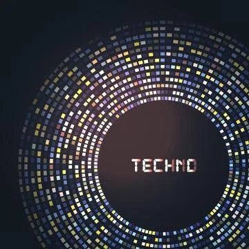 Technology round for your logo template. Can be used for business presentation Stock-Illustration