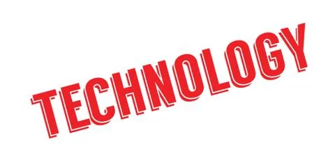 Technology rubber stamp Stock Illustration