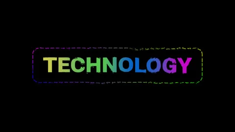 Technology scene text animation Stock Footage 328635887
