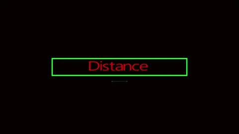 Technology science education presentation red distance word green line anim.. Stock Footage 321392769