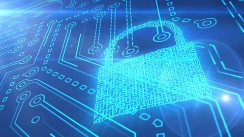 Technology security background Stock Footage 88411257