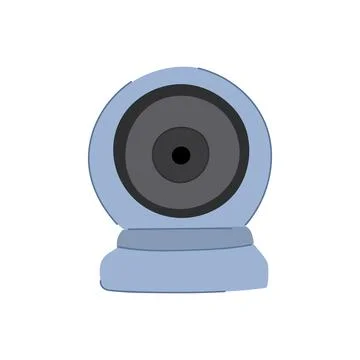 Technology security camera cartoon vector illustration Stock Illustration