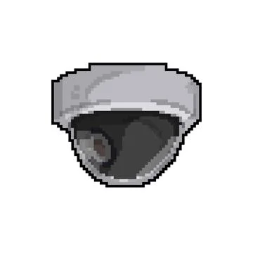 Technology security camera cctv game pixel art vector illustration Illustrazione stock