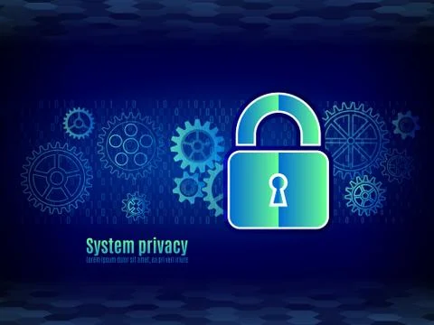 Technology security concept. Stock Illustration