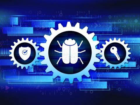 Technology security concept. Stock Illustration