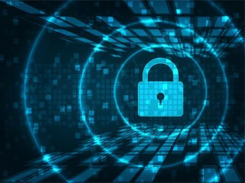 Technology security. Stock Illustration